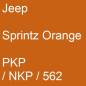 Preview: Jeep, Sprintz Orange, PKP / NKP / 562.